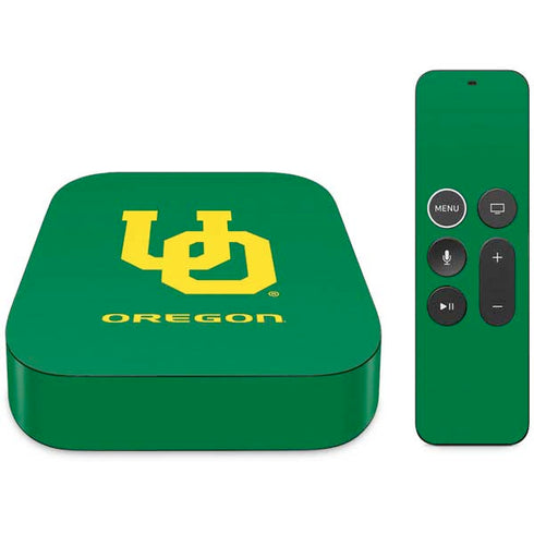 University of Oregon UO on Green Apple TV Skin